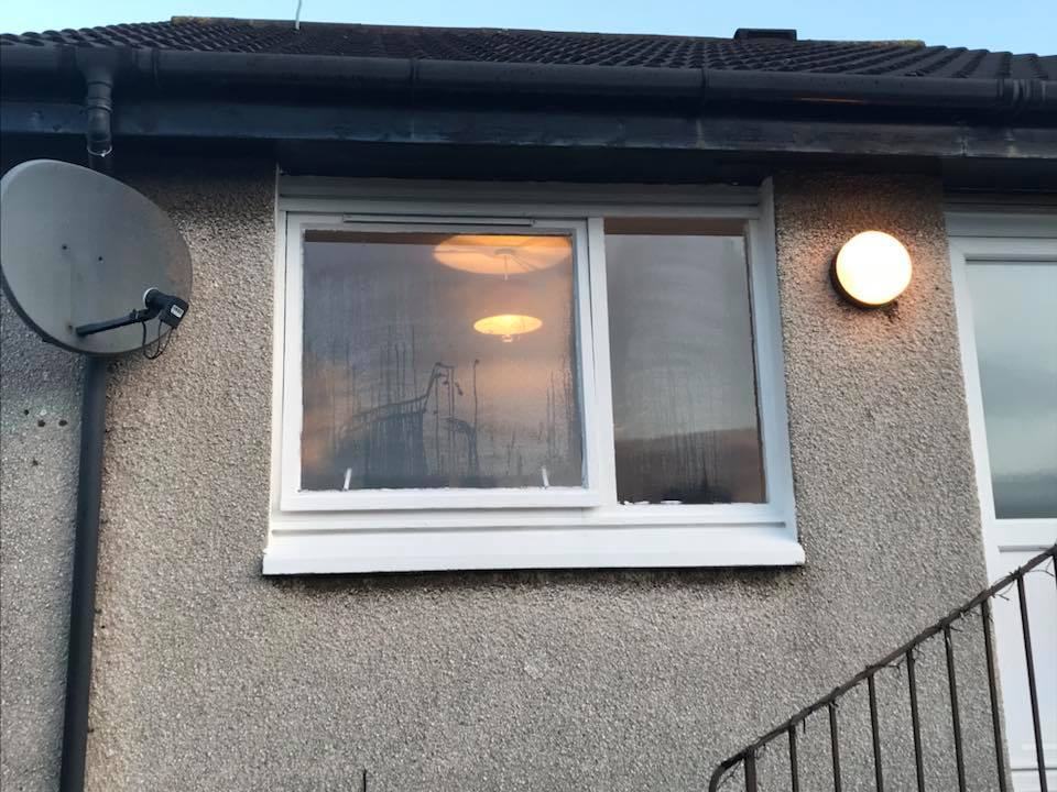 We replaced the windows and front door with new high performance white uPVC windows with Low-E energy saving glass as standard.