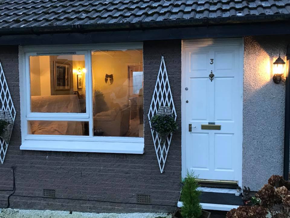 We replaced the windows and front door with new high performance white uPVC windows with Low-E energy saving glass as standard.