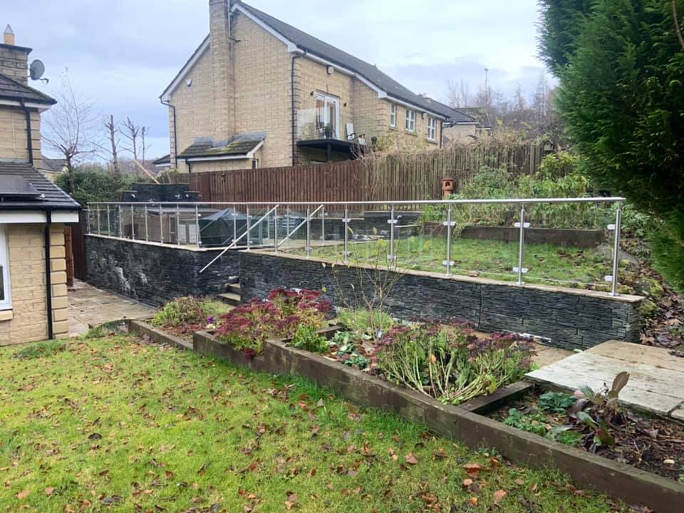Stainless steel post and rail glass balustrade fitted in Dullatur
